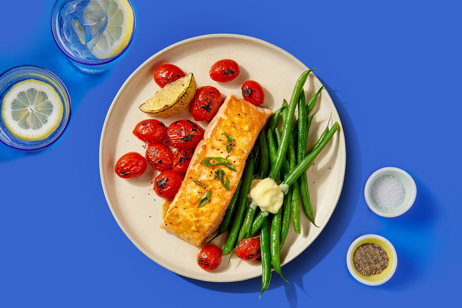 recipe image Orange Glazed Salmon With Green Beans
