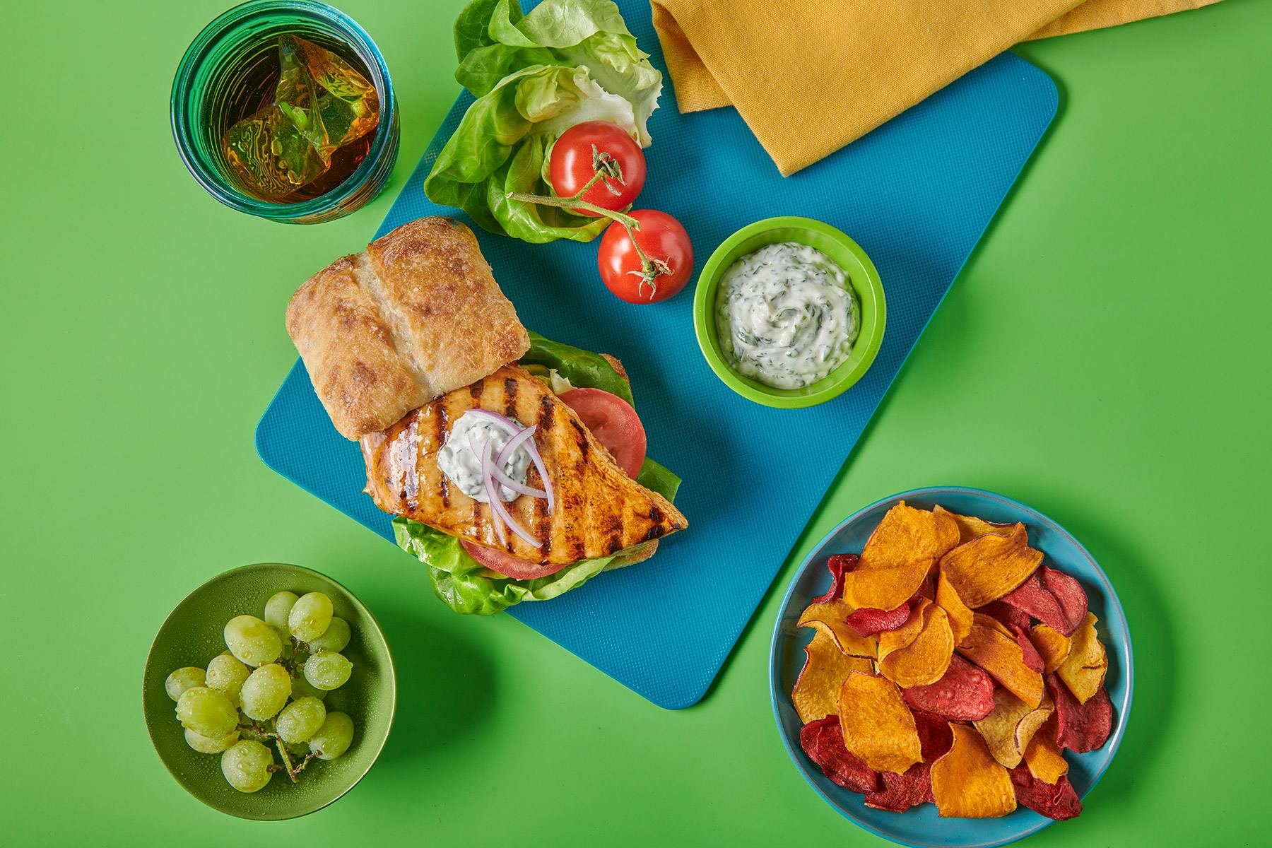 recipe image Grilled Chicken Sandwiches with Basil Aioli